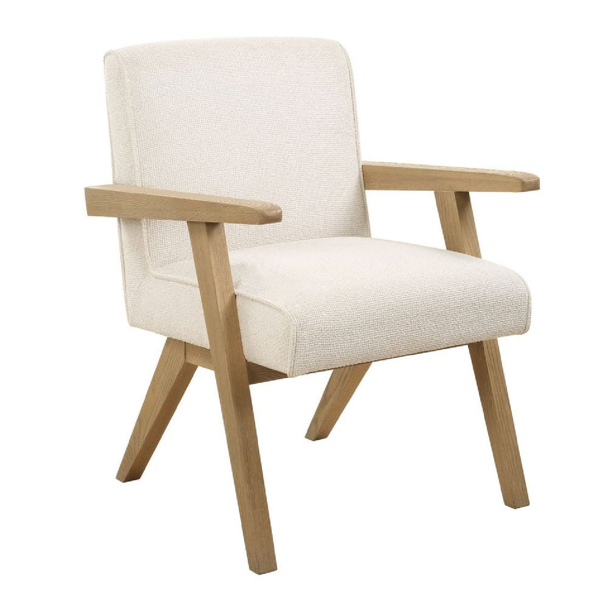 Modern European furniture - Oak Framed Padded Dining Chair - www.oroa.com