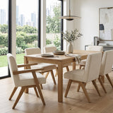 Modern European furniture - Oak Framed Padded Dining Chair - www.oroa.com