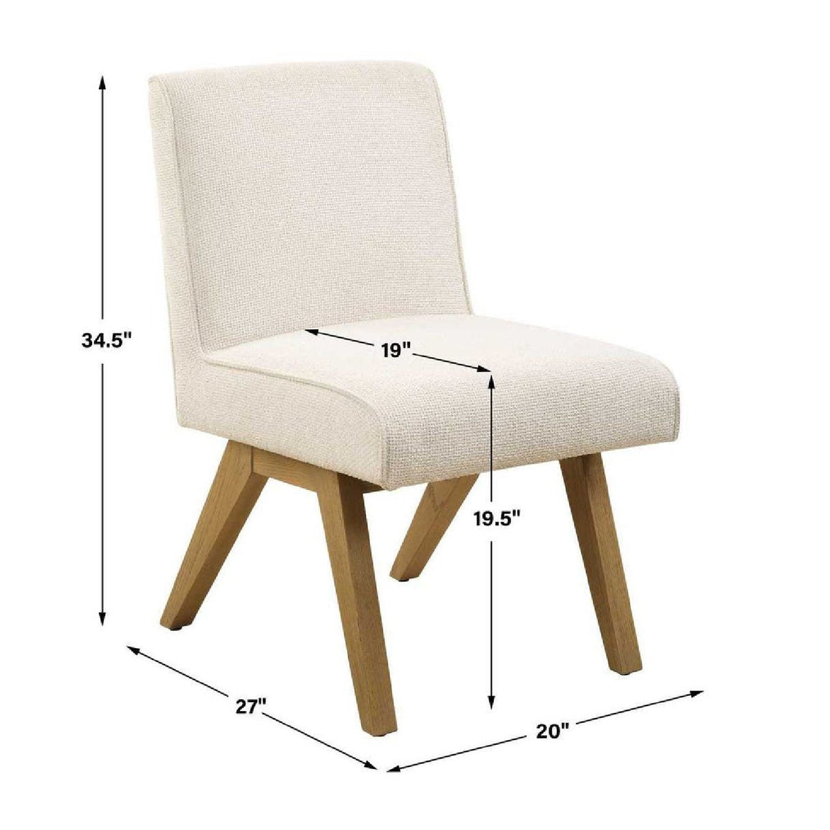 Modern European furniture - Oak Framed Padded Dining Chair - www.oroa.com