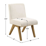 Modern European furniture - Oak Framed Padded Dining Chair - www.oroa.com
