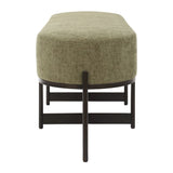 Green Upholstered Bench by Uttermost Merino, alternate view 4
