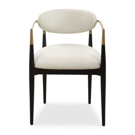 Modern European furniture - White Velvet Dining Chair - www.oroa.com