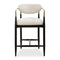 Modern European furniture - White Velvet Counter Stool - www.oroa.com
