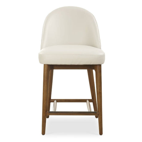 Cream Leather Inspired Counter Stool by Uttermost Stitches, alternate view 3
