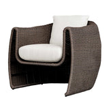 Woven Wicker Outdoor Lounge Chair by Uttermost Tropic, alternate view 3