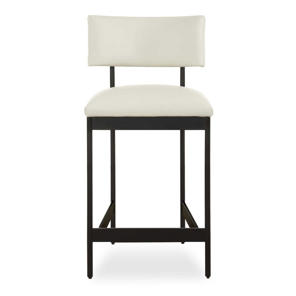 Modern European furniture - White Leather Counter Stool - www.oroa.com