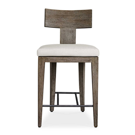 Mahogany T-Shaped Outdoor Counter Stool by Uttermost Cellini