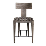 Mahogany T-Shaped Outdoor Counter Stool by Uttermost Cellini, alternate view 6
