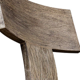 Mahogany T-Shaped Outdoor Bar Stool by Uttermost Cellini, alternate view 9