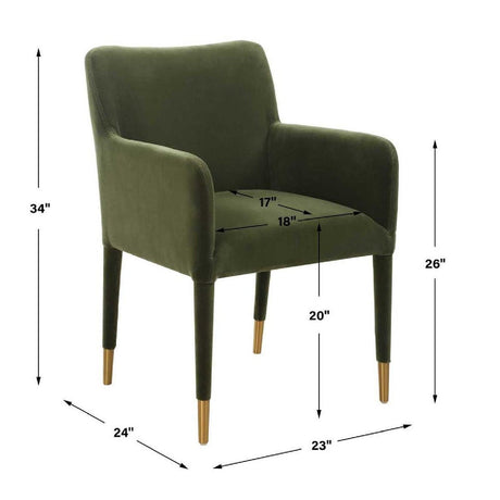 Modern European furniture - Upholstered Dining Armchair - www.oroa.com