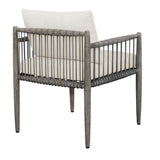 Gray Mahogany Outdoor Dining Chair by Uttermost Borneo, alternate view 4