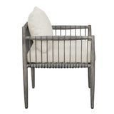 Gray Mahogany Outdoor Dining Chair by Uttermost Borneo, alternate view 5