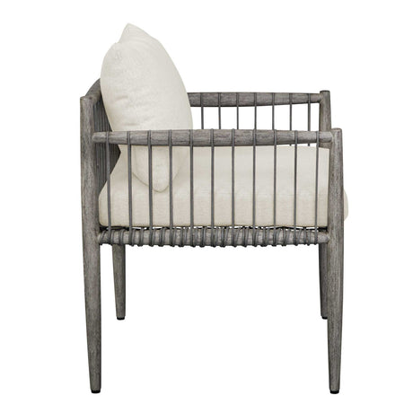 Gray Mahogany Outdoor Dining Chair by Uttermost Borneo, alternate view 5