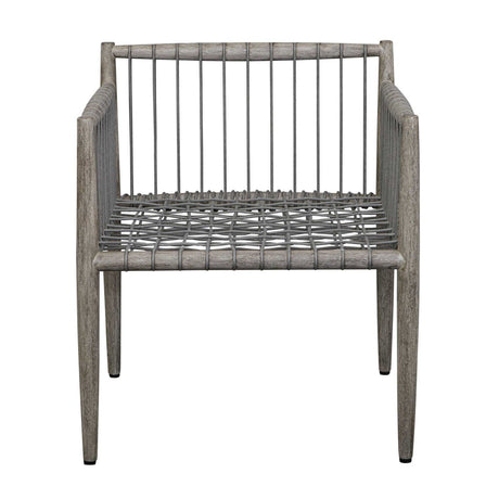 Gray Mahogany Outdoor Dining Chair by Uttermost Borneo, alternate view 7