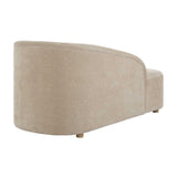 Modern European furniture - Beige Velvet Chaise Lounge - www.oroa.com