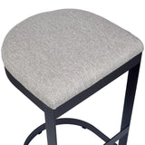 Cantilevered Steel Outdoor Counter Stool by Uttermost Maude, alternate view 6