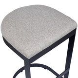 Black Cantilevered Outdoor Bar Stool by Uttermost Maude, alternate view 7