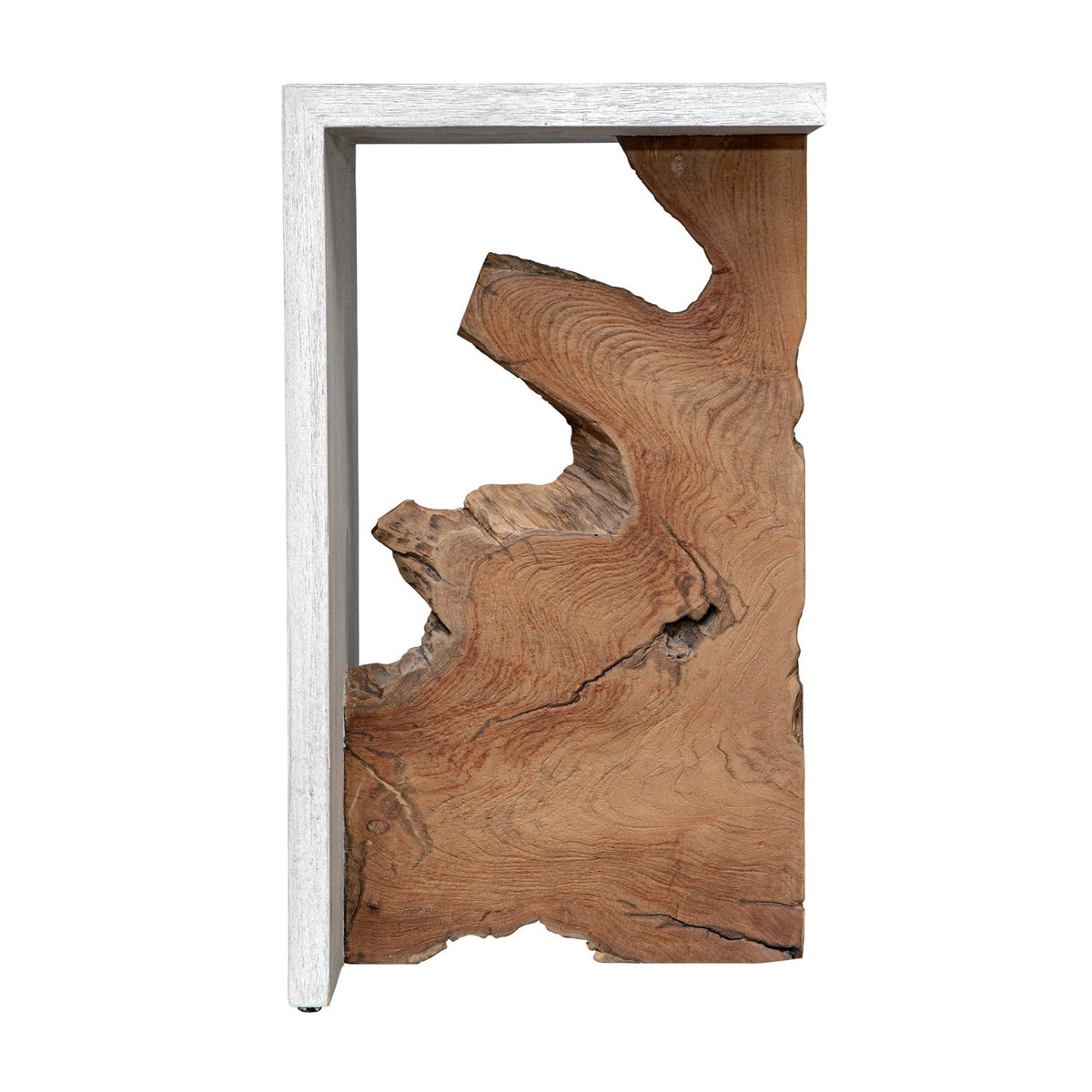 Two-Toned Teak Accent Table by Uttermost Intersect, alternate view 6