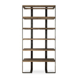 Modern European furniture - Natural Oak 5-Shelf Bookcase - www.oroa.com
