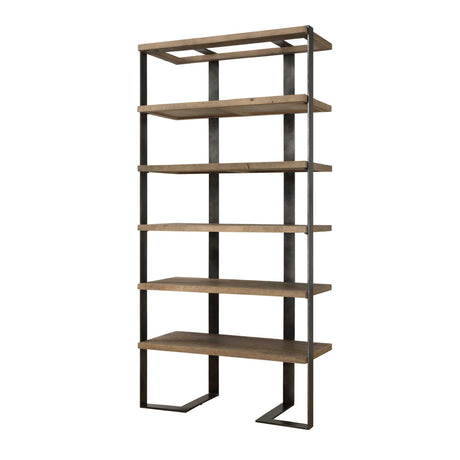 Modern European furniture - Natural Oak 5-Shelf Bookcase - www.oroa.com