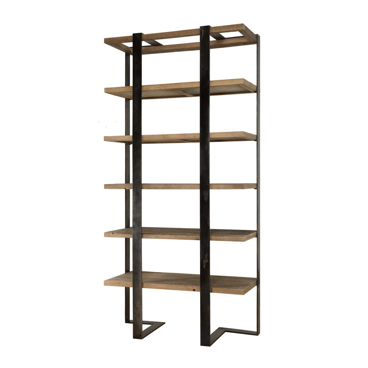 Modern European furniture - Natural Oak 5-Shelf Bookcase - www.oroa.com