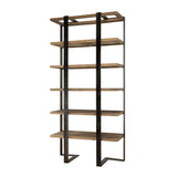 Modern European furniture - Natural Oak 5-Shelf Bookcase - www.oroa.com