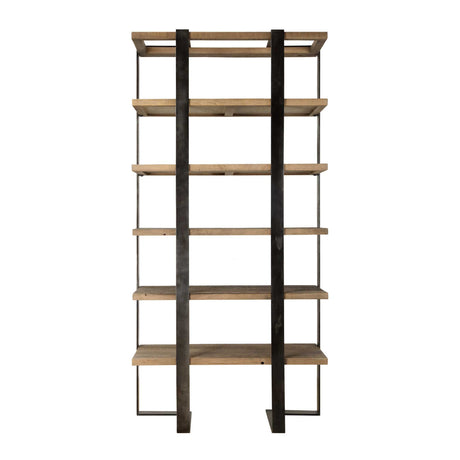 Modern European furniture - Natural Oak 5-Shelf Bookcase - www.oroa.com