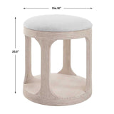 Pine Wood Ottoman by Uttermost Dennen, alternate view 7