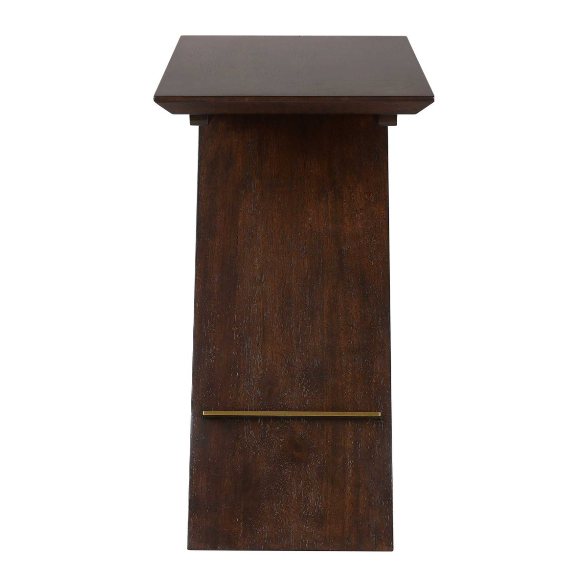Modern European furniture - Brown Wooden Slanted Accent Table - www.oroa.com