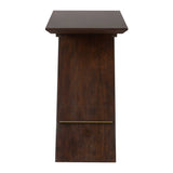 Modern European furniture - Brown Wooden Slanted Accent Table - www.oroa.com