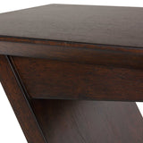 Modern European furniture - Brown Wooden Slanted Accent Table - www.oroa.com