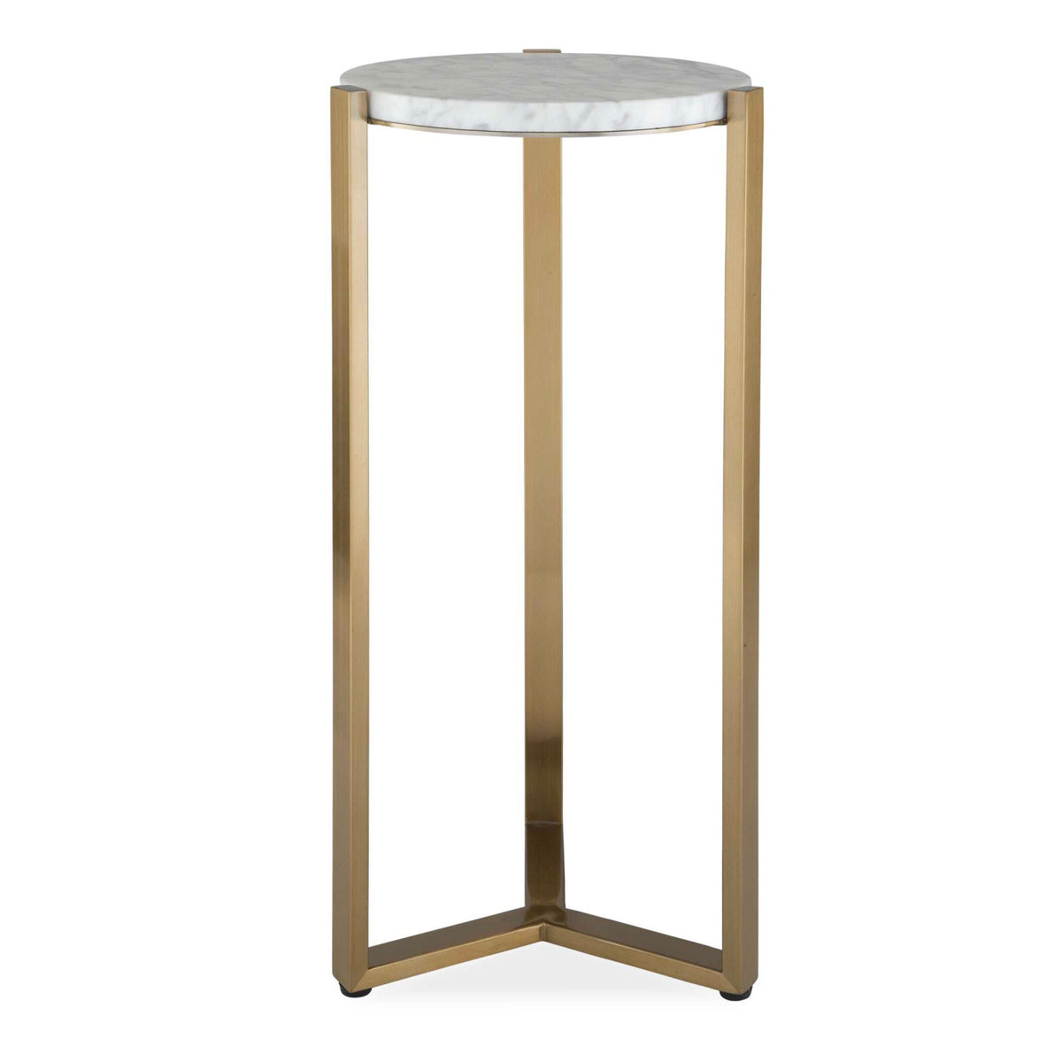 Modern European furniture - Round White Marble Drink Table - www.oroa.com