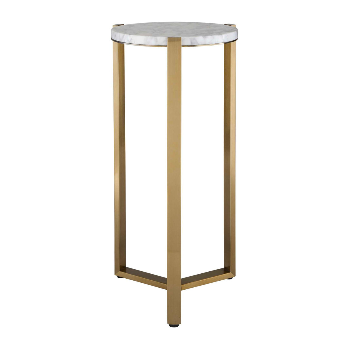 Modern European furniture - Round White Marble Drink Table - www.oroa.com