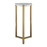 Modern European furniture - Round White Marble Drink Table - www.oroa.com