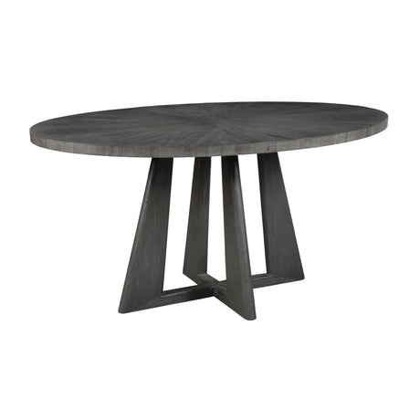 Modern European furniture - Oval Acacia Sunburst Dining Table - www.oroa.com