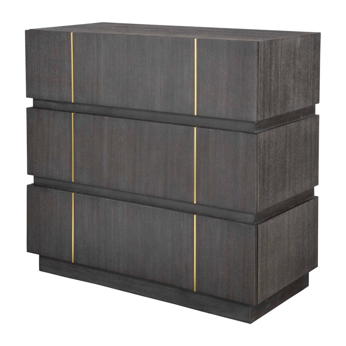 Dark Acacia 3-Drawer Chest by Uttermost Between the Lines, alternate view 4