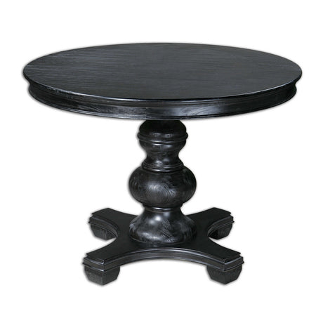 Black Baluster Round Dining Table by Uttermost Brynmore