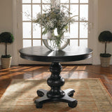 Black Baluster Round Dining Table by Uttermost Brynmore, alternate view 2