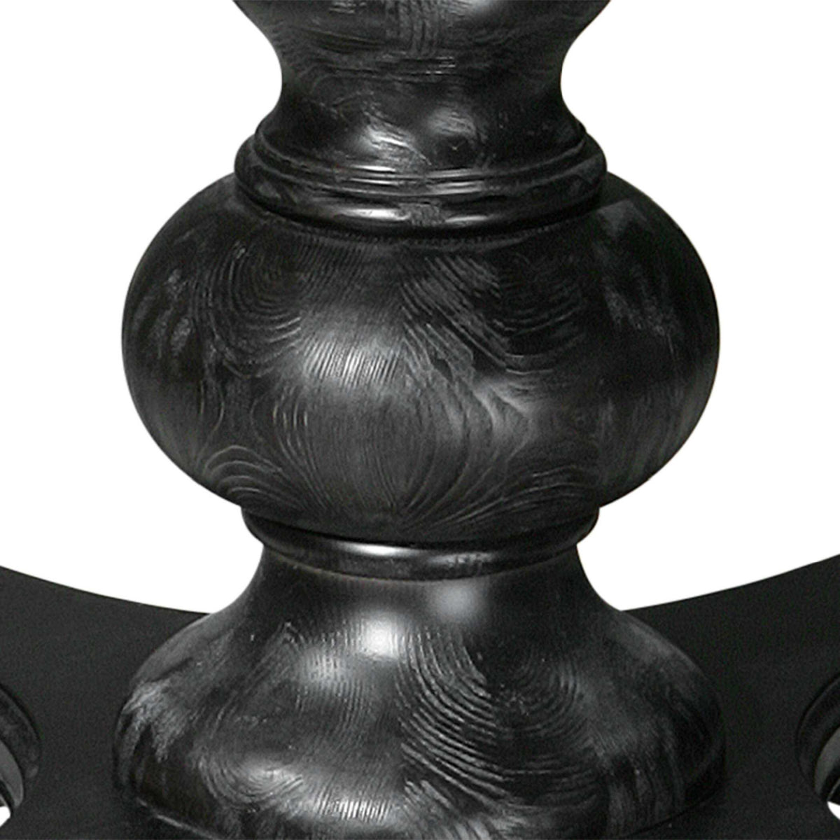 Black Baluster Round Dining Table by Uttermost Brynmore, alternate view 3