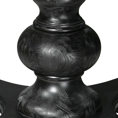 Black Baluster Round Dining Table by Uttermost Brynmore, alternate view 3