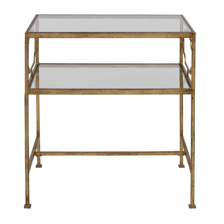 Gold Framed Side Table by Uttermost Genell
