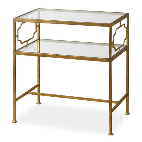 Gold Framed Side Table by Uttermost Genell, alternate view 3