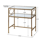 Gold Framed Side Table by Uttermost Genell, alternate view 7