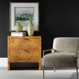 2-Drawer Burl Accent Chest by Uttermost Indus, alternate view 2
