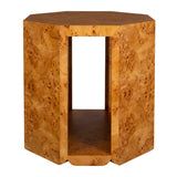 Octagonal Poplar Burl Side Table by Uttermost Indus