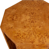 Octagonal Poplar Burl Side Table by Uttermost Indus, alternate view 4