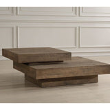 2-Layer Natural Oak Coffee Table by Uttermost Rustic, alternate view 8