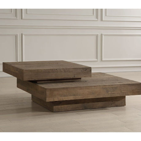 2-Layer Natural Oak Coffee Table by Uttermost Rustic, alternate view 8