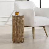 Modern European furniture - Textured Cylindrical Drink Table - www.oroa.com