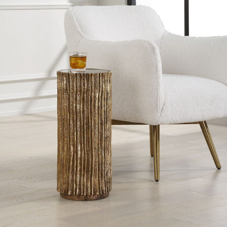 Modern European furniture - Textured Cylindrical Drink Table - www.oroa.com